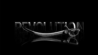 Black background revolution swords wallpaper