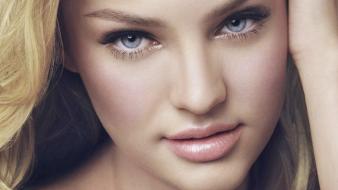 Candice swanepoel blondes blue eyes closeup faces wallpaper