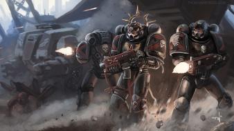 Death space marines artwork squad warhammer 40k wallpaper