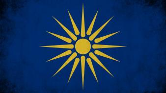 Blue sun gold real greece macedonia greek vergina wallpaper
