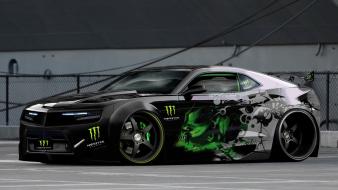 Chevrolet camaro monster energy cars wallpaper