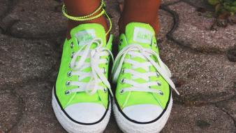 Green feet shoes converse all star body parts wallpaper