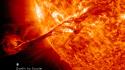 Sun outer space earth comparisons solar flares wallpaper
