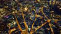 Night england london aerial view wallpaper