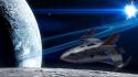 Cosmo outer space planets spacescape spaceships wallpaper