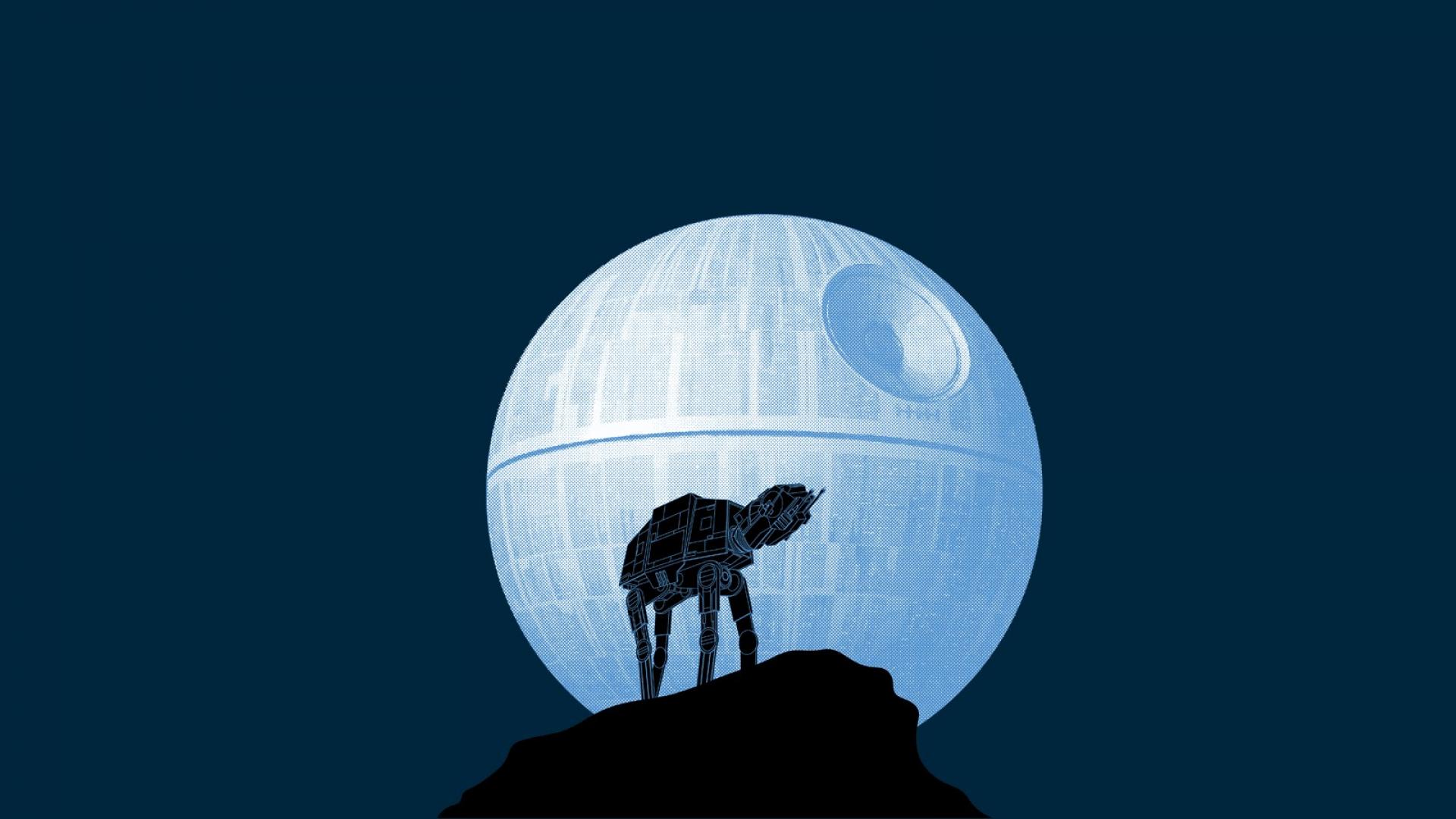 Star wars moon funny atat howl wallpaper  5423