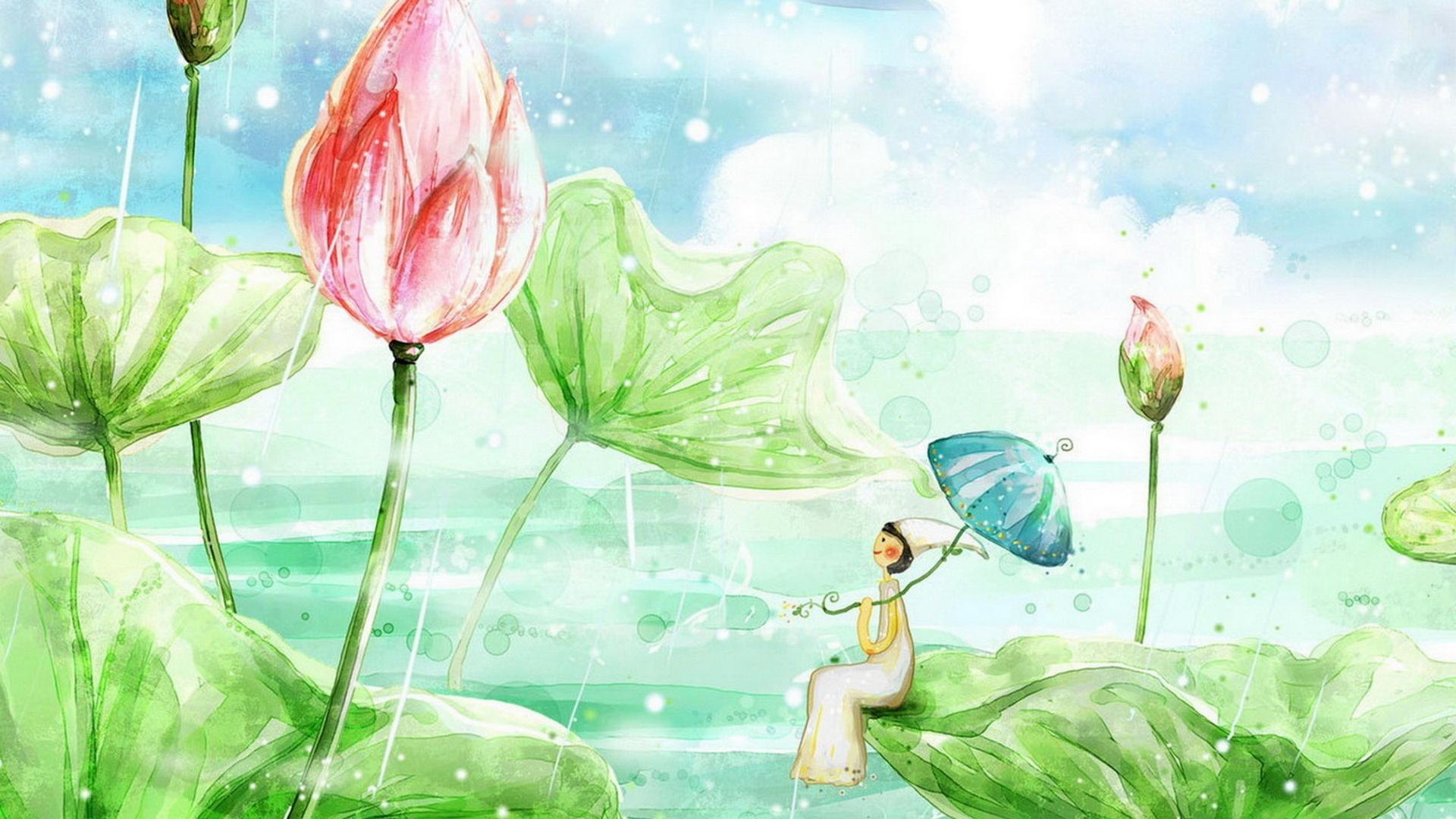 🥇 Flowers illustrations creativity tiny wallpaper | (65930)