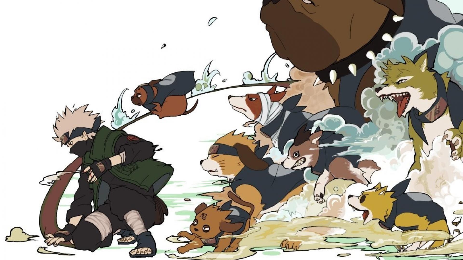 🥇 Ninjas Dogs Naruto Shippuden Anime Kakashi Hatake Wallpaper 1383