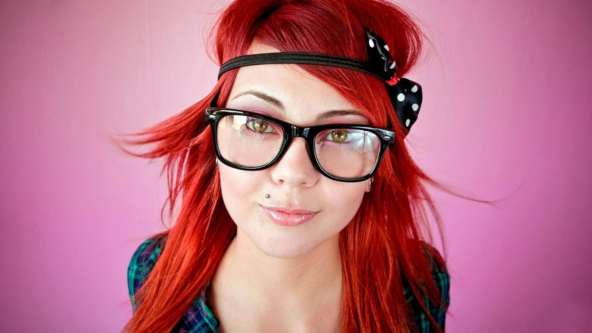 🥇 Tattoos Women Redheads Glasses Piercings Headbands Wallpaper 1609