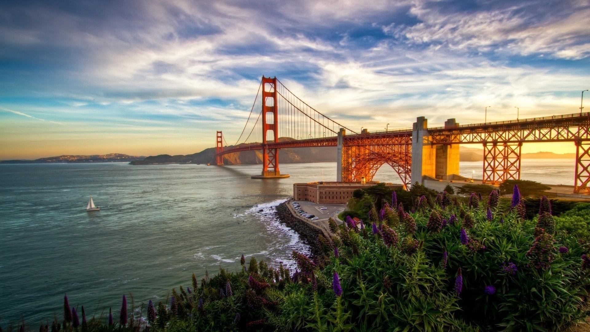 🥇 Sunset Usa Golden Gate Bridge California San Francisco Wallpaper 22379