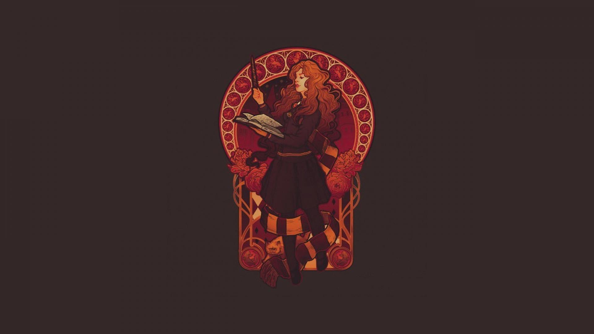 Harry Potter Hermione Granger Art Nouveau Wallpaper 75972