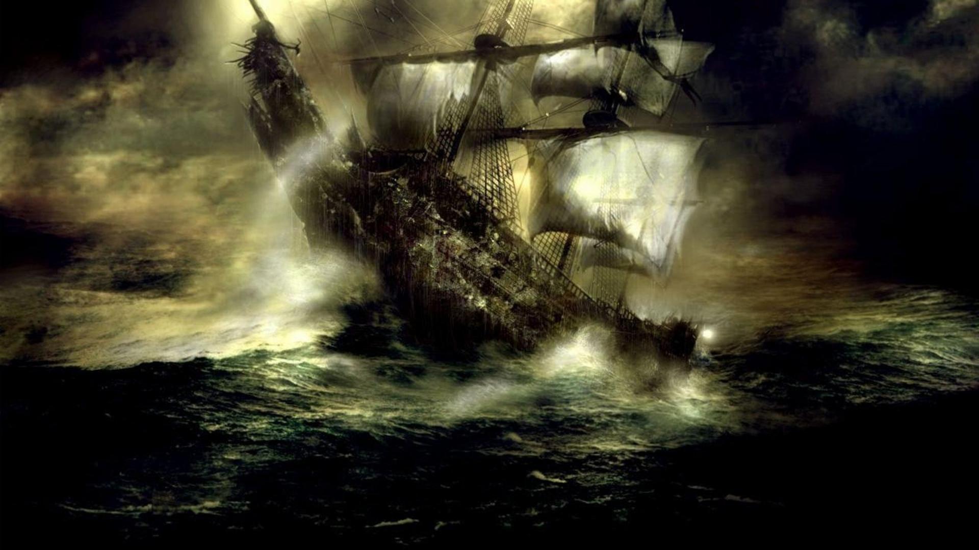 🥇 Dark ships fantasy art sea wallpaper | (115077)