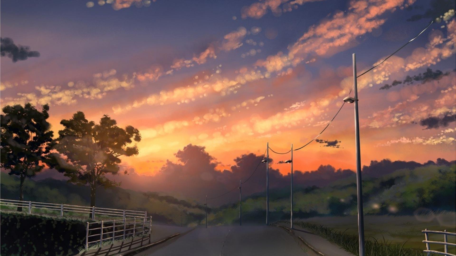 🥇 Sunset clouds grass scenic sky wallpaper | (82393)