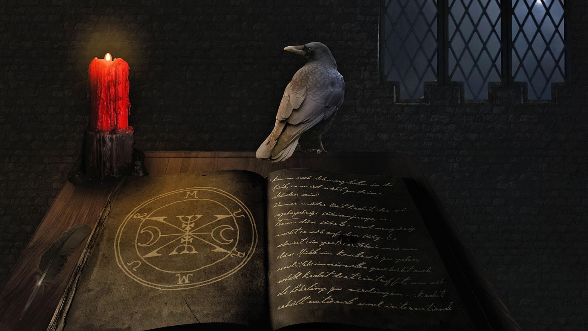 Комната Вдохновения Circles-books-magic-sorcerer-medieval-candles-mage-1920x1080-56297