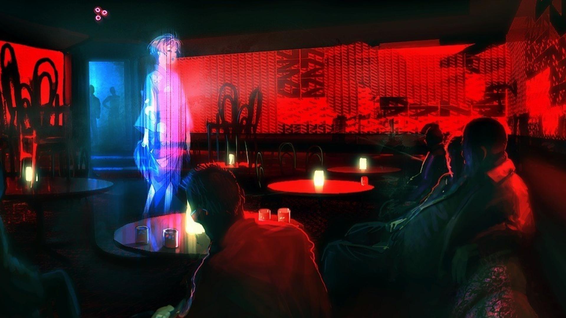 Nights club все сцены. Неоновый бар Cyberpunk. Киберпанк 2077 ночной клуб. Ночной Cyberpunk 2077 Bar. Cyberpunk 2077 стрип бар.