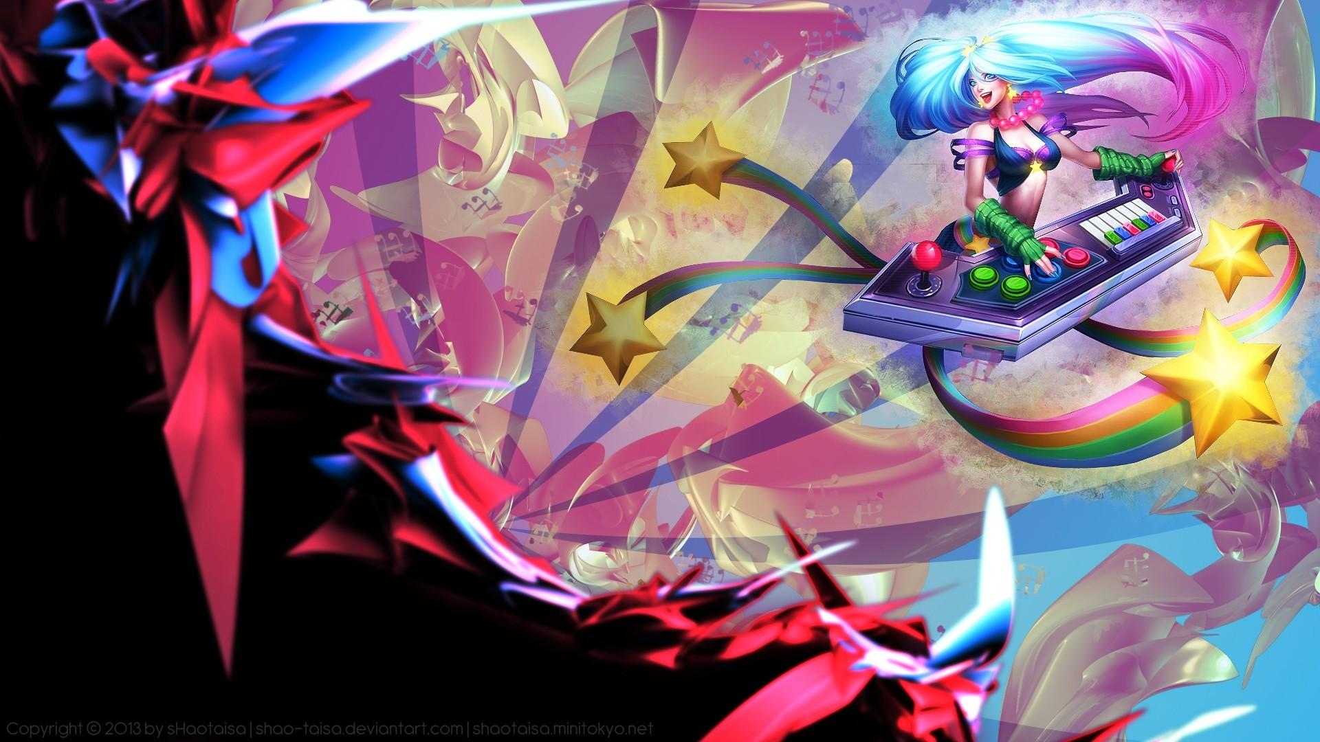 Of Legends Arcade Sona Game Characters Lol Wallpaper 330