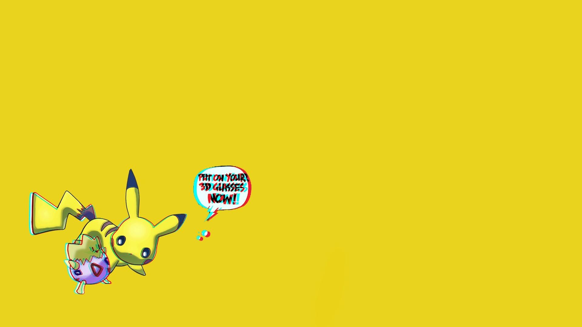 Pokemon yellow pikachu 3d wallpaper | (121292)