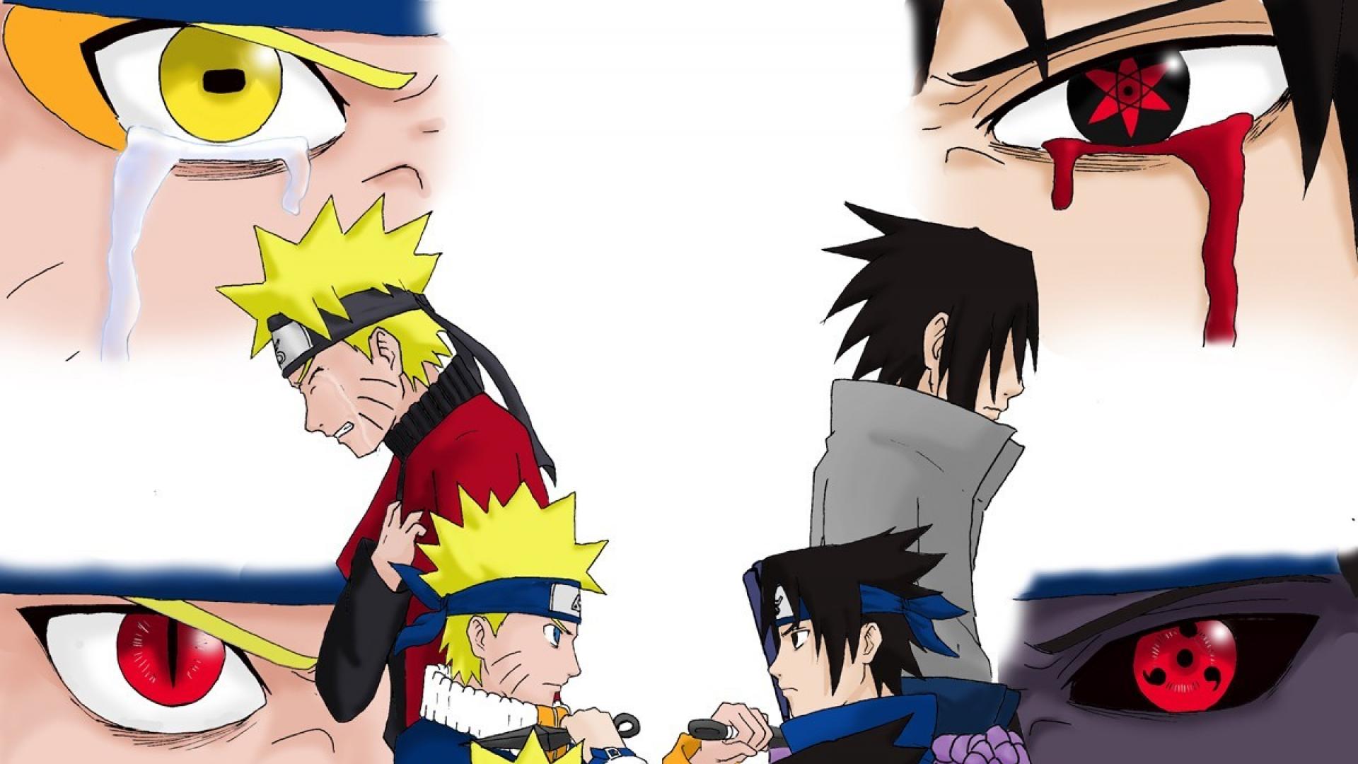 Sharingan Uchiha Sasuke Uzumaki Naruto Fan Art Wallpaper