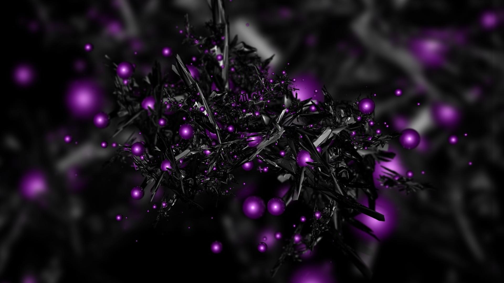 🥇 Black purple wallpaper | (123175)