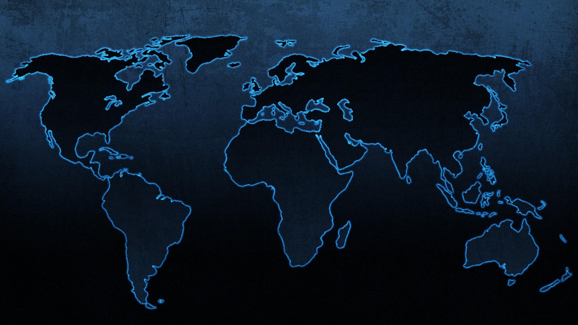 Blue continents maps world map wallpaper  (45072)