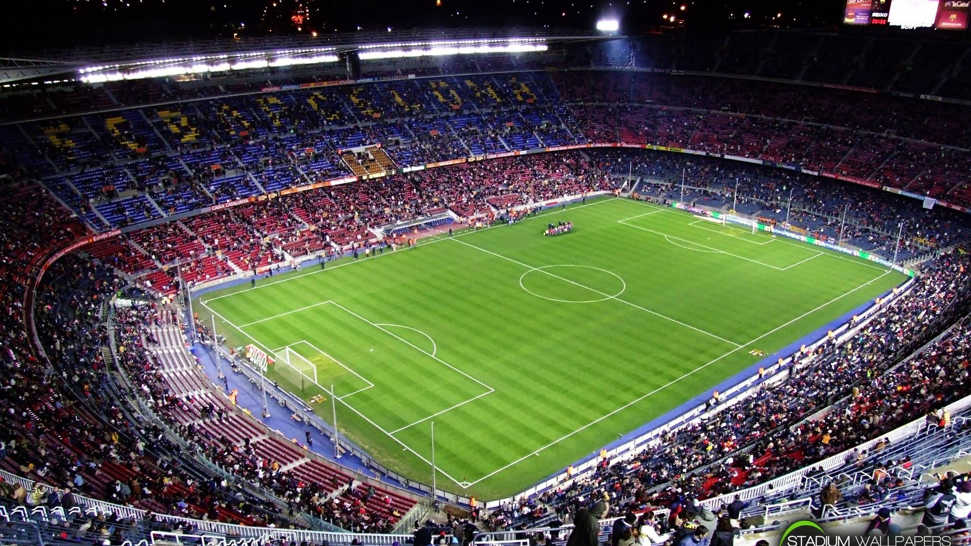 Fc Barcelona Football Field Soccer Stadium Wallpaper