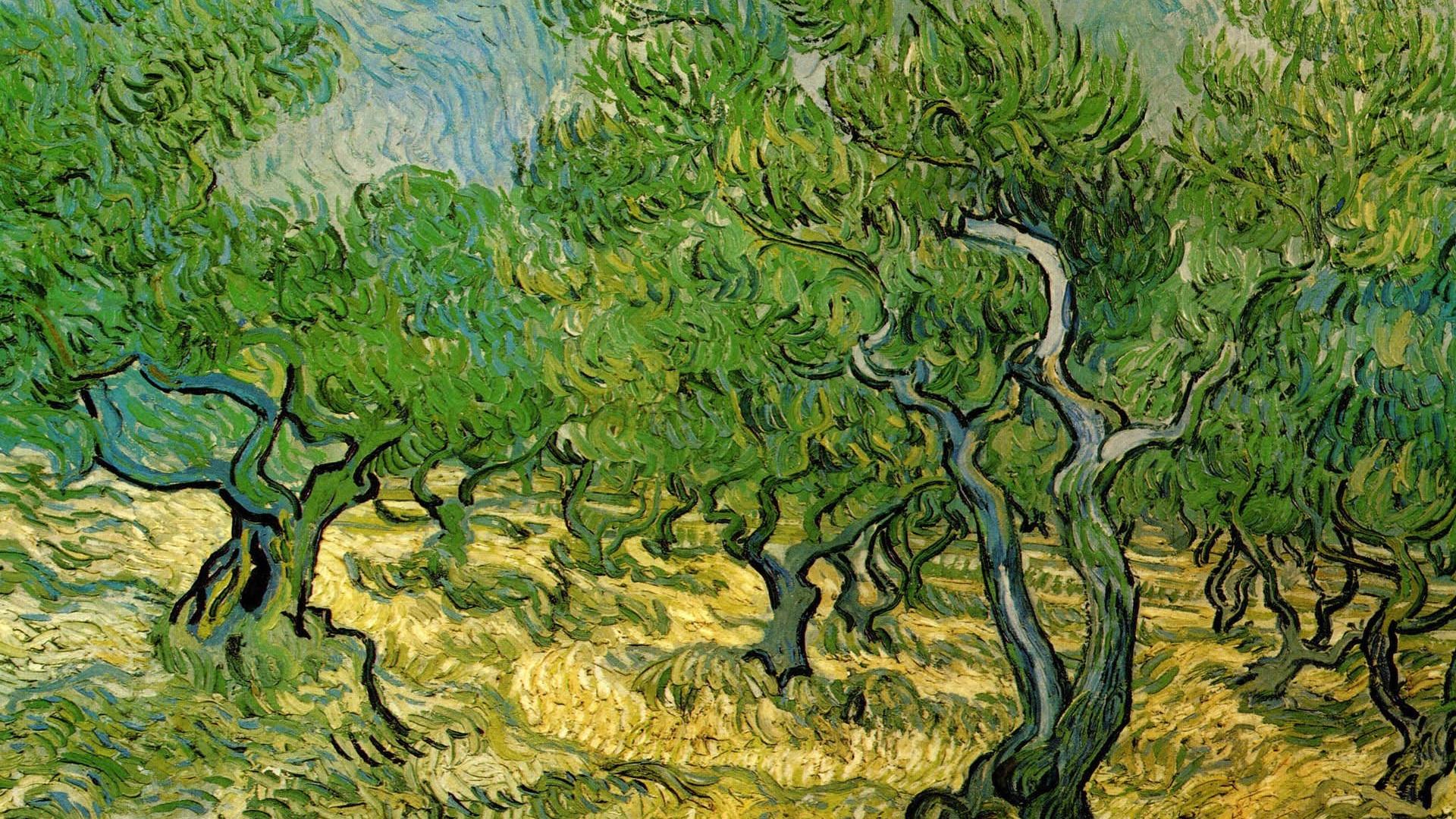 Vincent van gogh artwork paintings trees wallpaper | (50983)