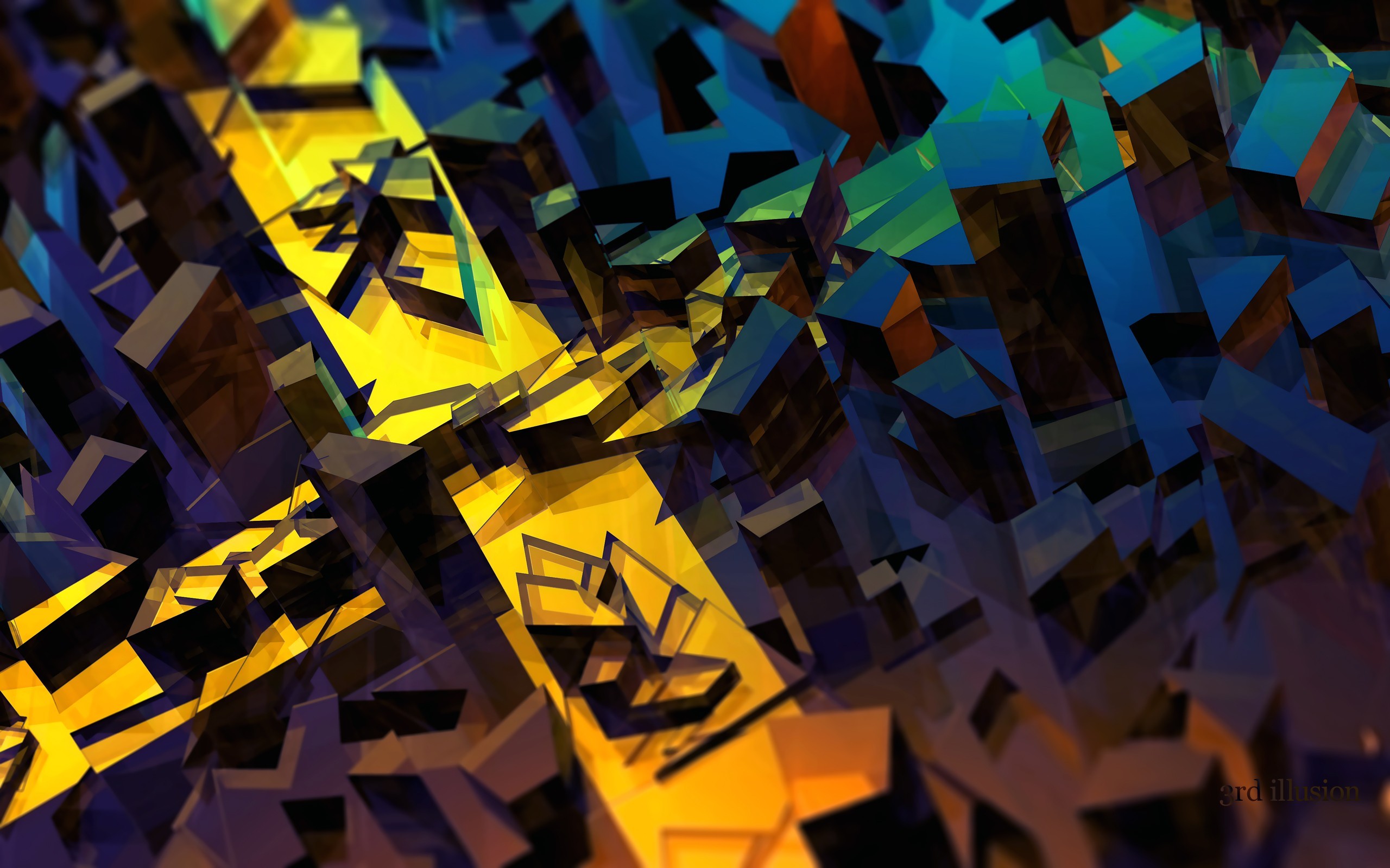 Abstract 3d Abstract shapes geometry digital art artwork 3d wallpaper | (124074)
