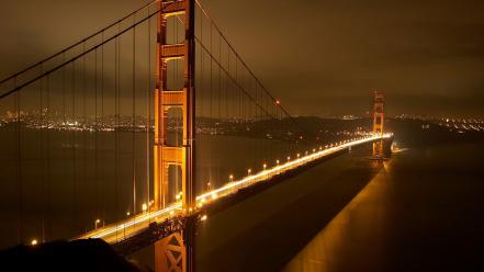 Cityscapes lights bridges golden gate bridge wallpaper