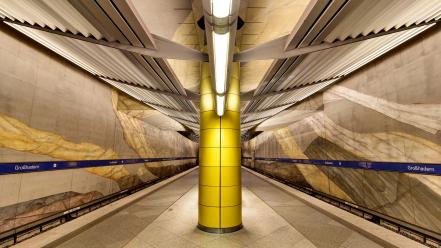 Cityscapes station germany subway munich m wallpaper