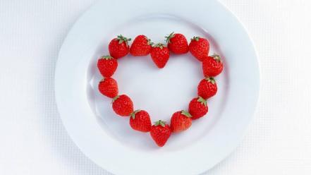 Heart Strawberries wallpaper