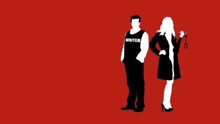 Minimalistic funny castle tv series kate beckett wallpaper