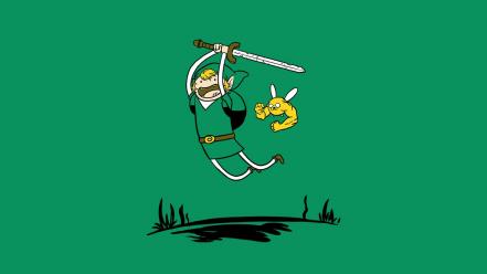 Minimalistic link funny adventure time wallpaper