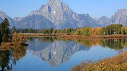 Mountains landscapes reflections wallpaper