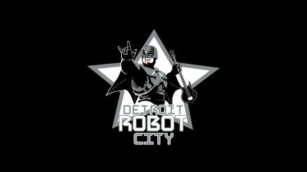 Robocop detroit robot city kiss music band wallpaper
