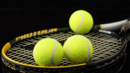 Sports tennis balls racquet wallpaper