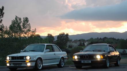 Sunset bmw e30 e24 wallpaper