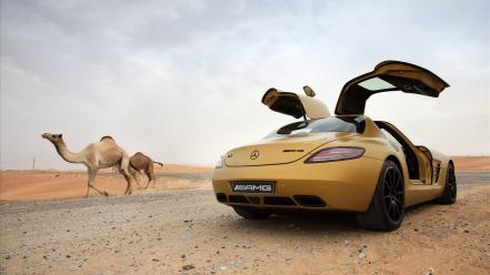 2010 Mercedes Benz Sls Amg Desert Gold 8 wallpaper