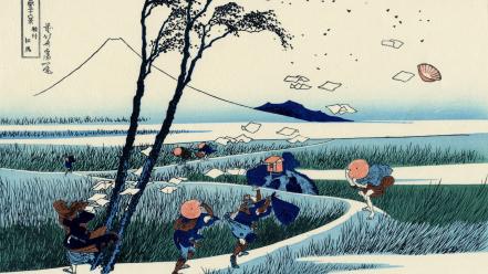 Artwork katsushika hokusai thirty-six views of mount fuji wallpaper