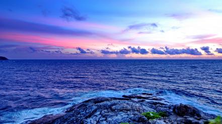 Blue ocean landscapes nature thailand sea wallpaper