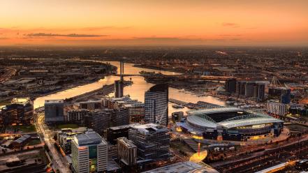 Cityscapes buildings australia melbourne docklands stadium wallpaper