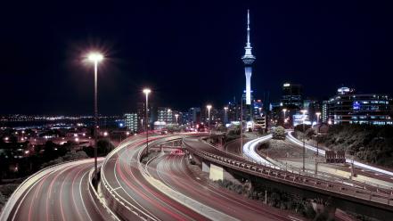 Cityscapes lights buildings skyscrapers auckland wallpaper