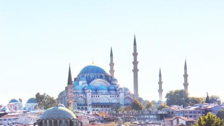 Istanbul bosphorus cami mosque eminonu cities sea wallpaper