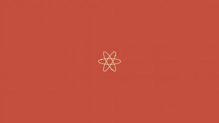 Minimalistic atom wallpaper