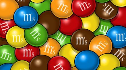 Multicolor candy painted m and ms wallpaper