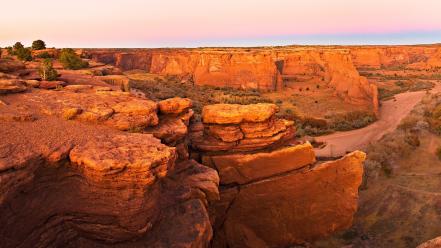 Orange rocks canyon wallpaper