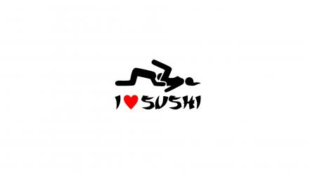 Text funny sushi white background wallpaper
