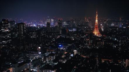 Tokyo cityscapes lights buildings wallpaper