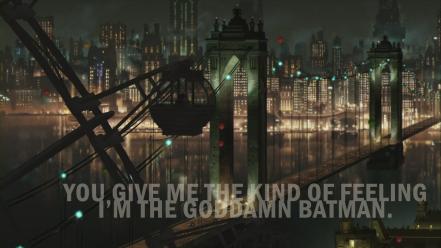 Batman goddamn gotham city bridges cityscapes wallpaper