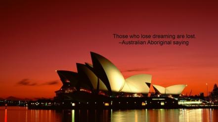 Sydney opera house quotes wallpaper