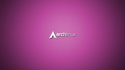 Arch linux colored gnu pink wallpaper